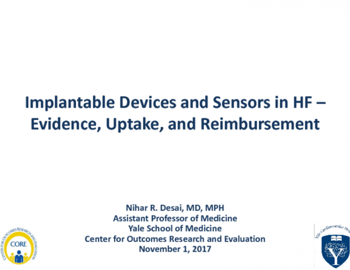 Featured Lecture: Home Pressure Monitoring - Evidence, Uptake, and Reimbursement Challenges