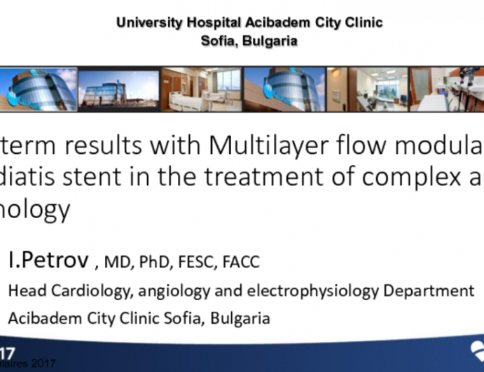 Bulgaria Presents: Novel Multilayer Flow Modulation (MFM) Technology for Complex Thoracoabdominal and Juxtarenal Aneurysms