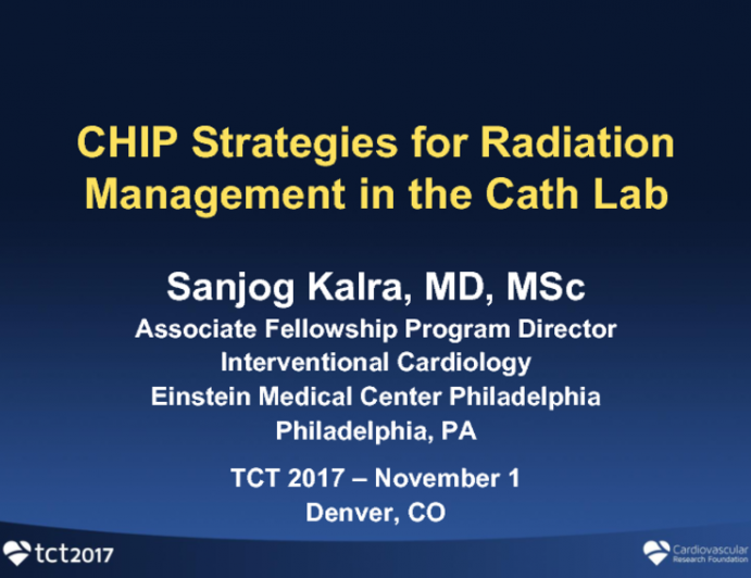 CHIP Radiation Strategies and Management