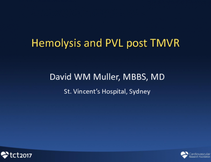 Hemolysis After TMVR