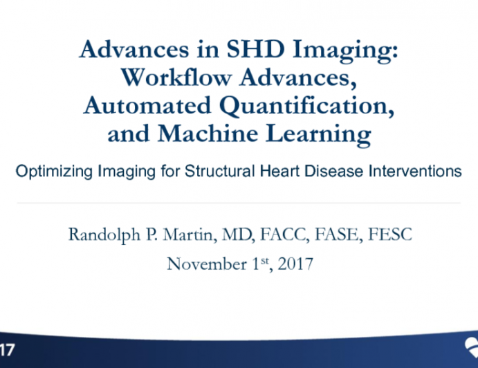 Technical Opportunities Part 1: Advances in SHD Imaging (Workflow Advances, Automated Quantification, and Machine Learning)