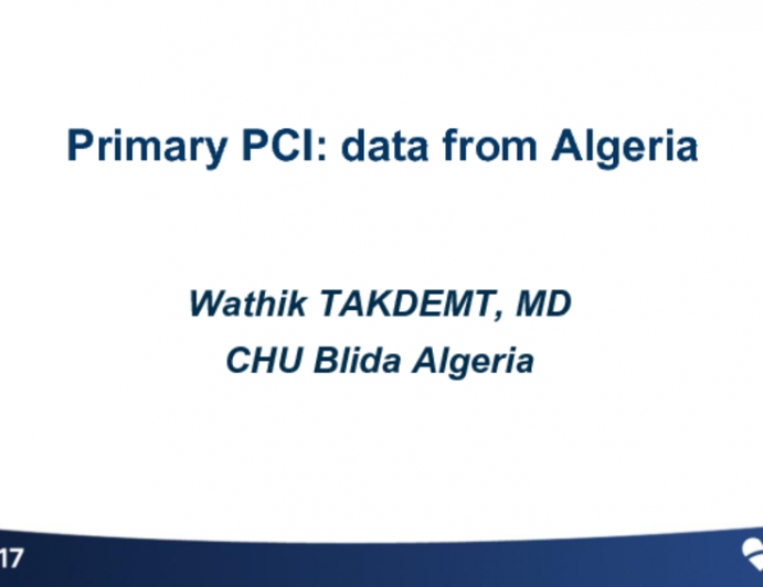 Primary PCI: Data From Algeria