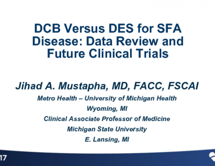 DCB Versus DES for SFA Disease: Data Review and Future Clinical Trials
