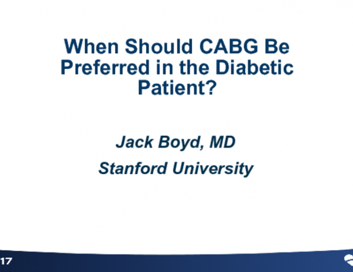 When Should CABG Be Preferred in the Diabetic Patient?