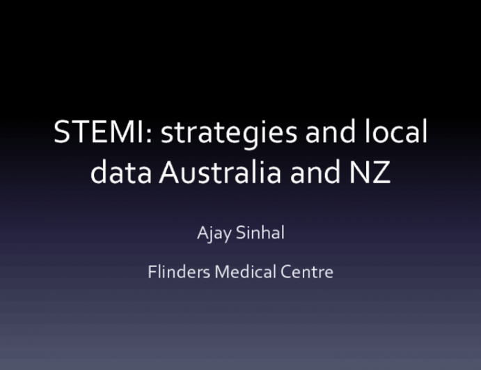 Primary PCI: Data From Australia/New Zealand