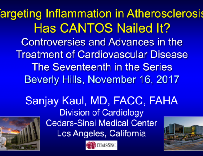 Targeting Inflammation in Atherosclerosis: Has CANTOS Nailed It?