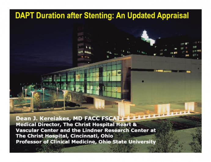 DAPT Duration After Stenting: An Updated Appraisal