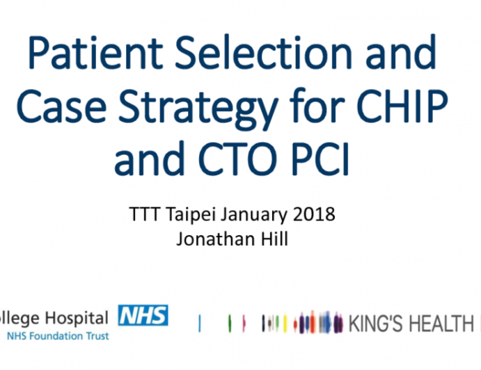 Patient Selection and Case Strategy for CHIP and CTO PCI