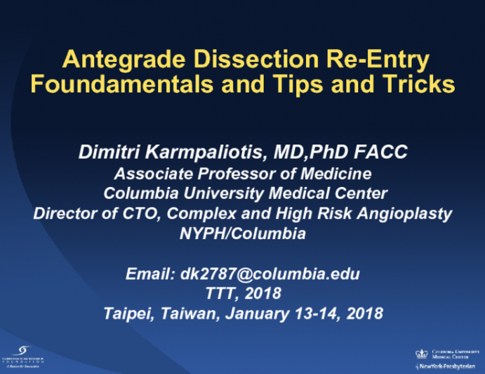 Antegrade Dissection Re-Entry Foundamentals And Tips And Tricks | Tctmd.com