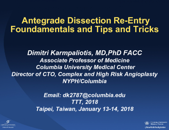 Antegrade Dissection Re-Entry Foundamentals and Tips and Tricks