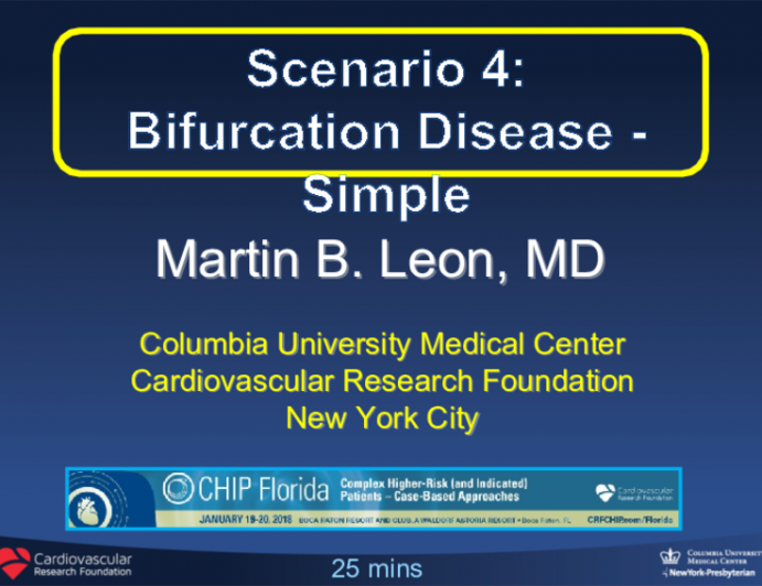 Scenario 4: Bifurcation Disease - Simple