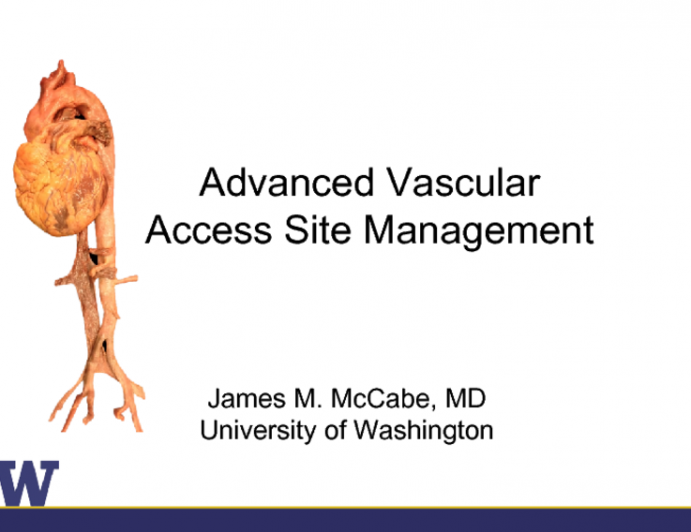Advanced Vascular Access Site Management
