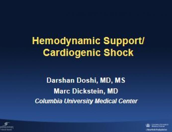 Hemodynamic Support/Cardiogenic Shock