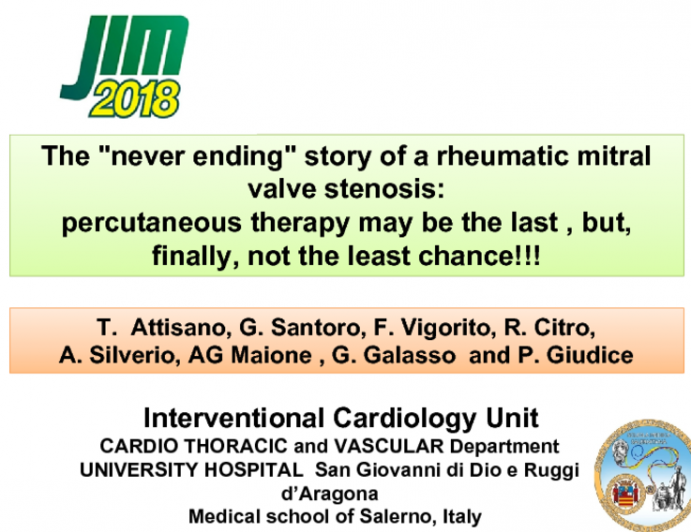 The "never ending" story of a rheumatic mitral valve stenosis