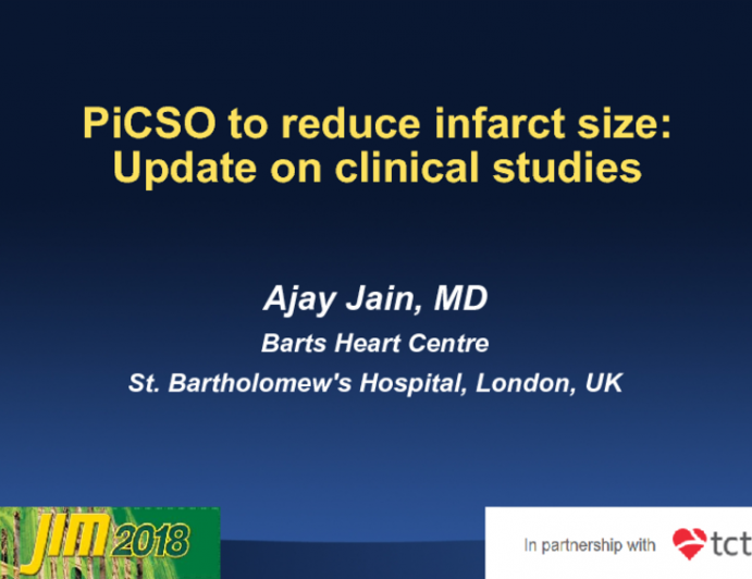 PiCSO to reduce infarct size: Update on clinical studies