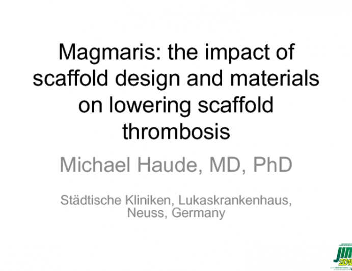 Magmaris: the impact of scaffold design and materials on lowering scaffold thrombosis