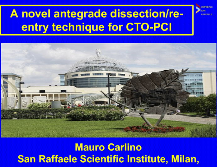 A novel antegrade dissection/re-entry technique for CTO-PCI