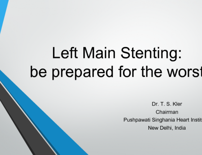 Left Main Stenting: Be Prepared for The Worst