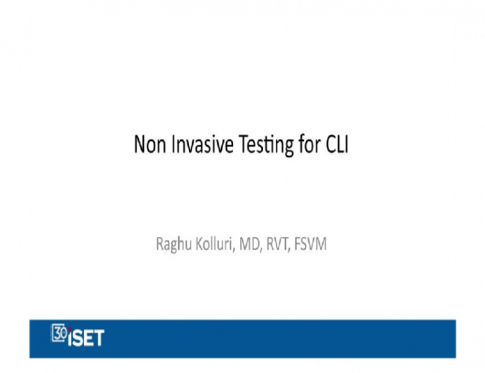 Non Invasive Testing for CLI