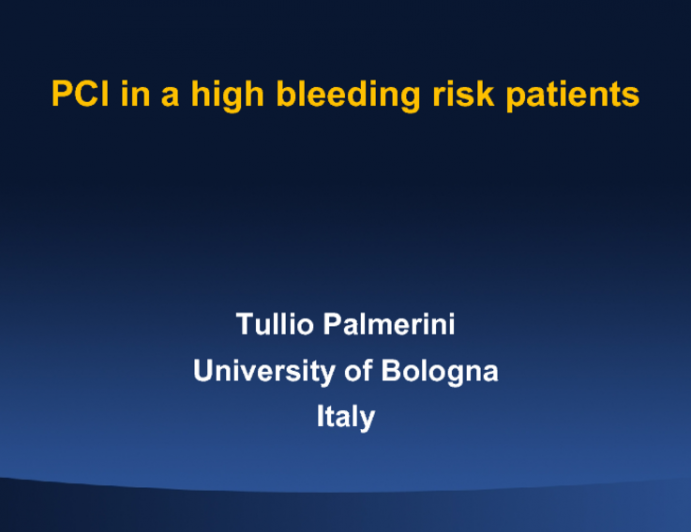 PCI in a high bleeding risk patients