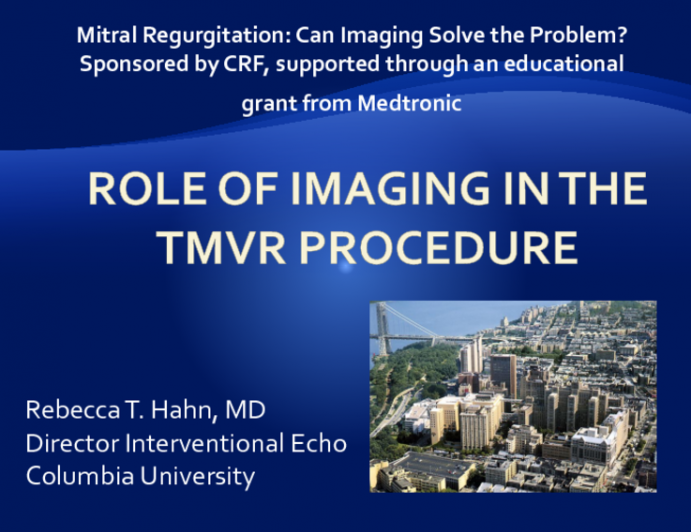 Role of Imaging in the TMVR Procedure