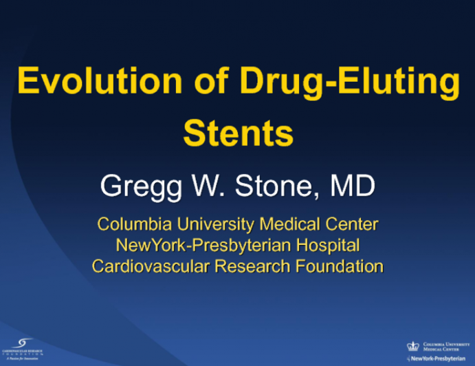 The Evolution of Drug-Eluting Stents