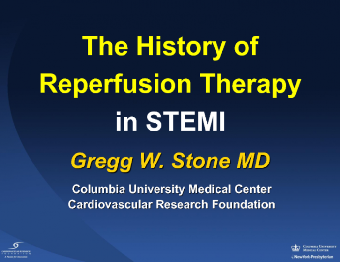 The History of Reperfusion Therapies in STEMI: How Far We've Come