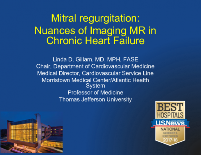 Mitral regurgitation: Nuances of Imaging MR in Chronic Heart Failure