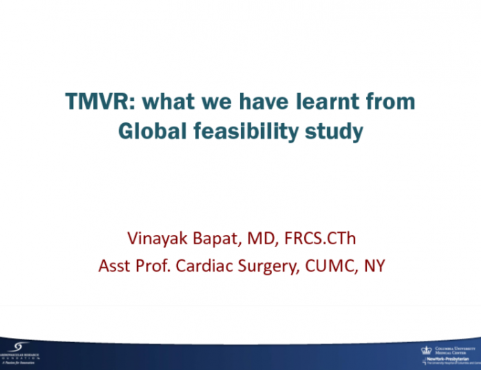 TMVR: what we have learnt from Global feasibility study