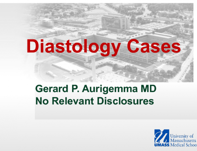 Diastology Cases