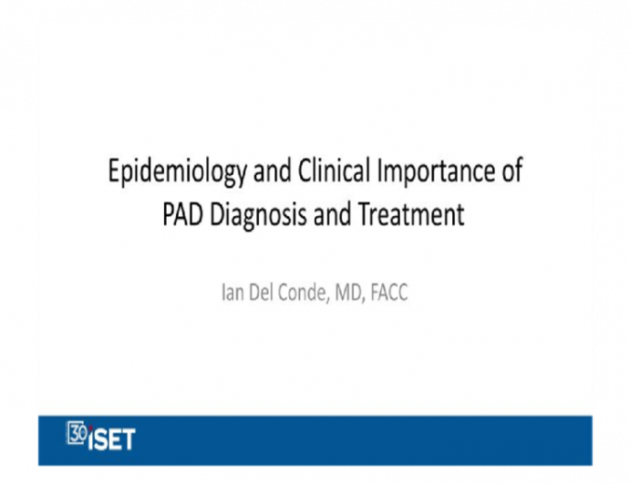 Epidemiology and Clinical Importance of PAD Diagnosis and Treatment