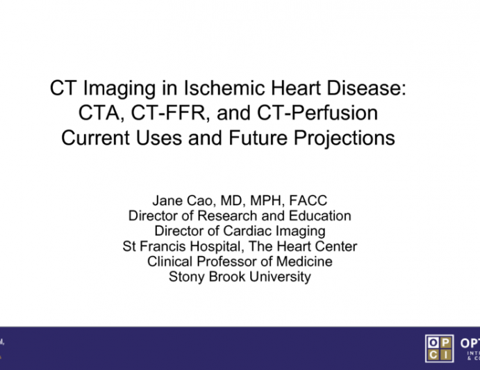 CT Imaging in Ischemic Heart Disease: CTA, CT-FFR, and CT-Perfusion Current Uses and Future Projections