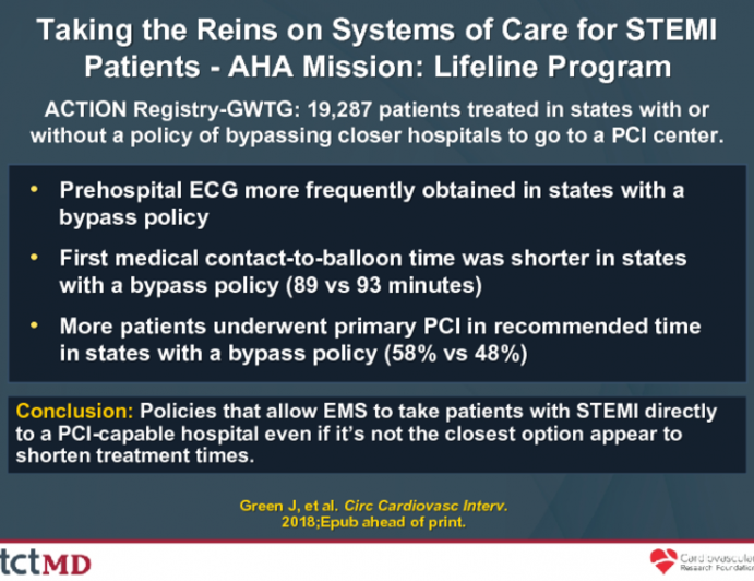 Taking the Reins on Systems of Care for STEMI Patients - AHA Mission: Lifeline Program