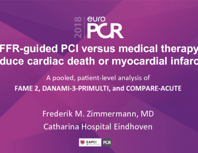 FFR-guided PCI versus Medical Therapy to Reduce Cardiac Death or Myocardial Infarction