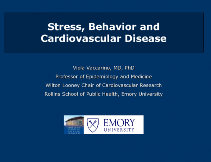 Stress, Behavior and Cardiovascular Disease
