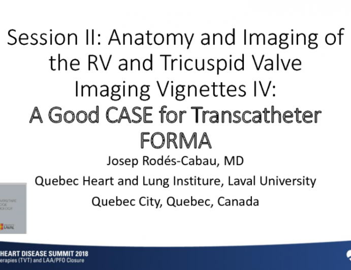 Imaging Vignettes IV: A Good CASE for Transcatheter FORMA