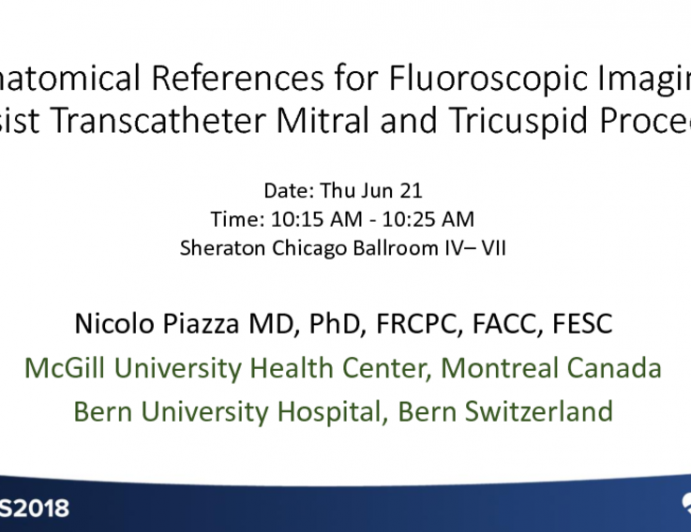 Anatomical References for Fluoroscopic Imaging to Assist Transcatheter Mitral and Tricuspid Procedures