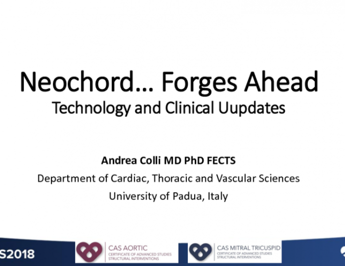 Neochord Forges Ahead: Technology and Clinical Updates (FDA Pivotal RCT)
