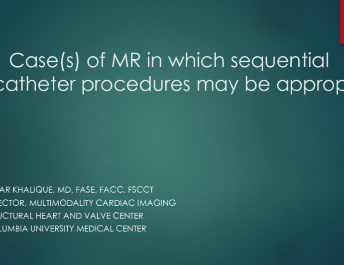 A Case of Primary in Which Sequential Transcatheter Procedures May Be Appropriate