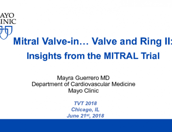 Mitral Valve-in … Valve and Ring II: Insights From the MITRAL Trial