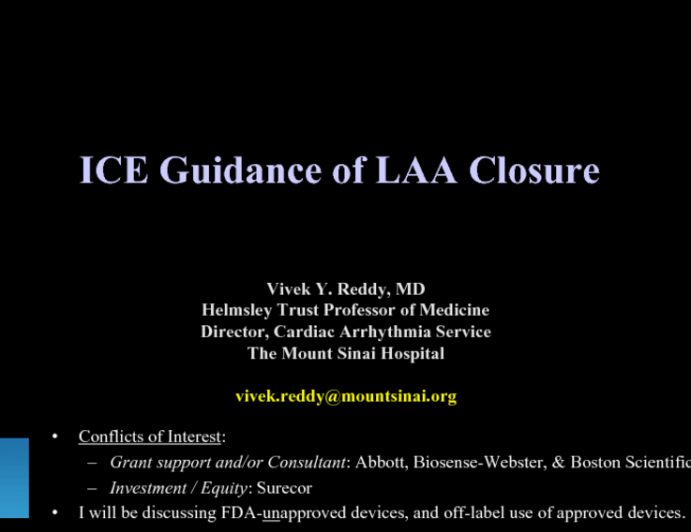 ICE Guidance of LAA Closure
