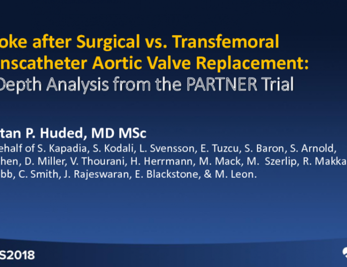 Strokes After Transfemoral TAVR vs SAVR: A Propensity-Matched Analysis From the PARTNER Trial