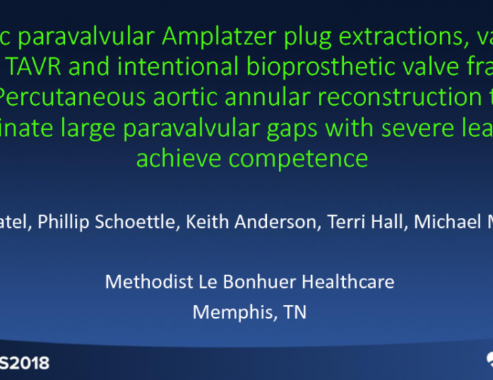 Aortic Paravalvular Amplatzer Plug Extractions, Valve-in-Valve TAVR, and Intentional Bioprosthetic Valve Fracture: Percutaneous Aortic Annular Reconstruction to Eliminate Large Paravalvular Gaps With Severe Leak and Achieve Competence