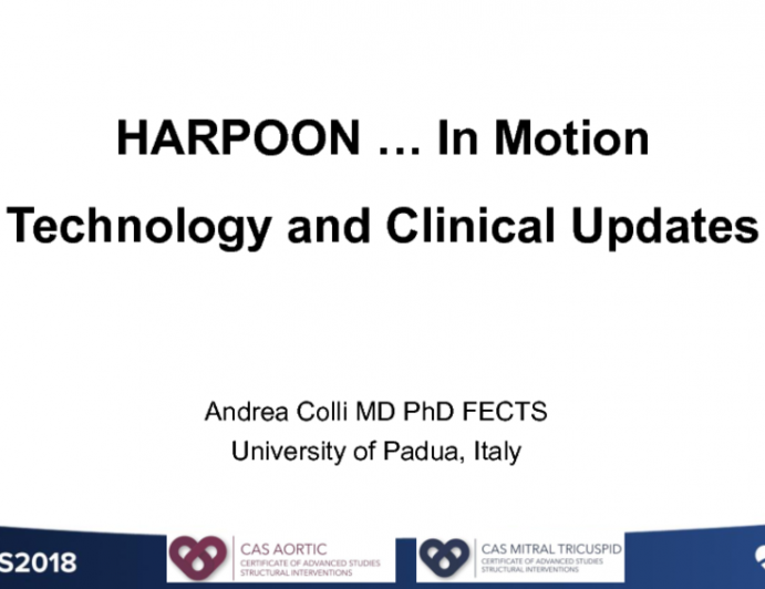 Harpoon in Motion: Technology and Clinical Updates (EFS)