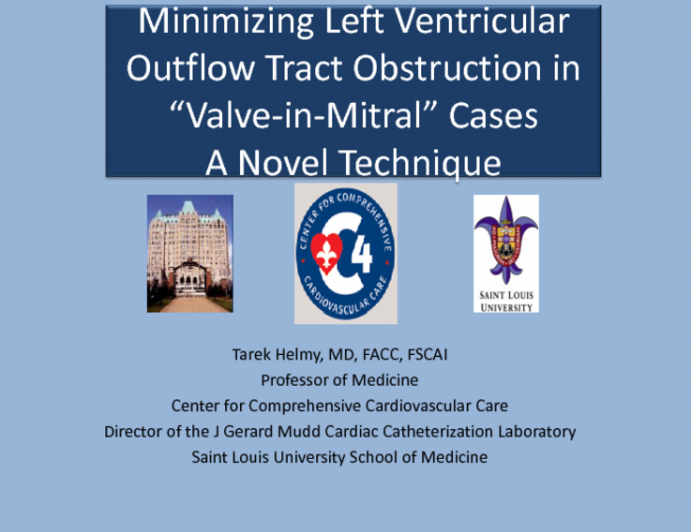 Minimizing Left Ventricular Outflow Tract Obstruction in “Valve-in-Mitral” Cases: A Novel Technique