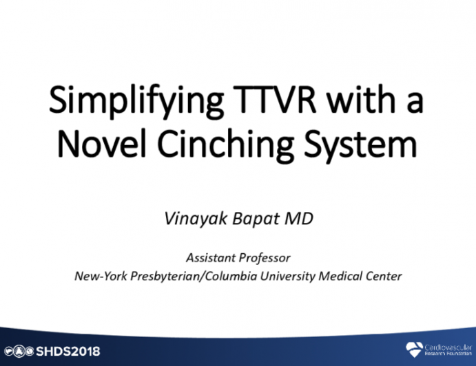 Simplifying TTVR With a Novel Cinching System