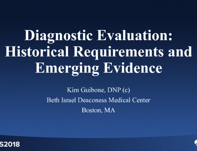 Diagnostic Evaluation: Historical Requirements and Emerging Evidence (LHC, TTE, TEE, CTA, Carotid US, PFTs)