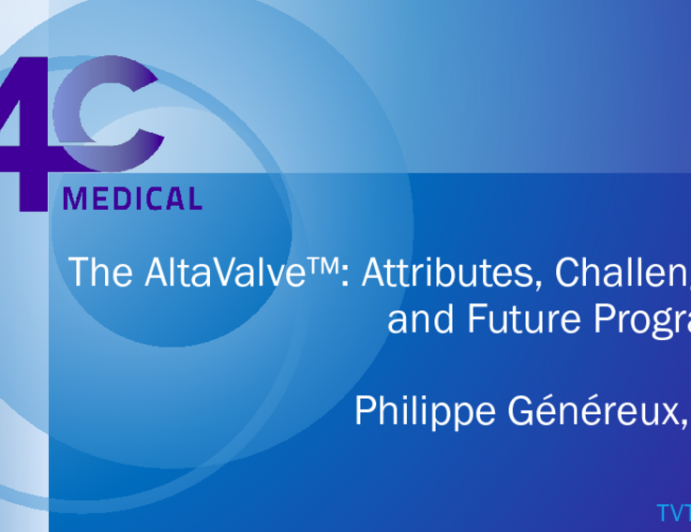 The AltaValve: Attributes, Challenges, and Future Programs