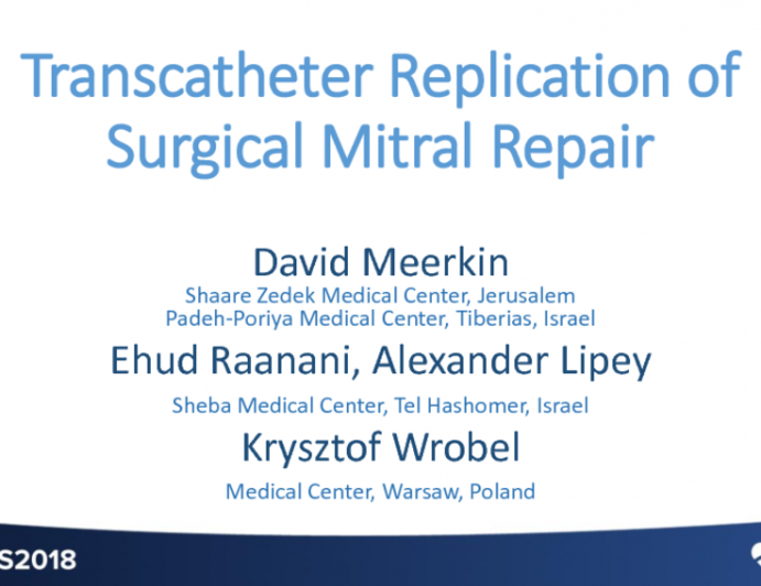 Transcatheter Replication of Surgical Mitral Repair