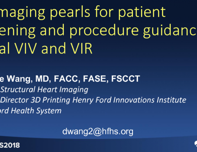 CT Imaging Pearls for Patient Screening and Procedure Guidance in Mitral Valve-in … Valve and Ring